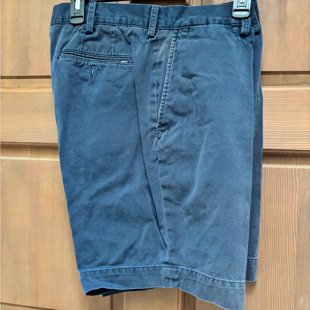 Ralph Lauren Blue Flat Front Shorts